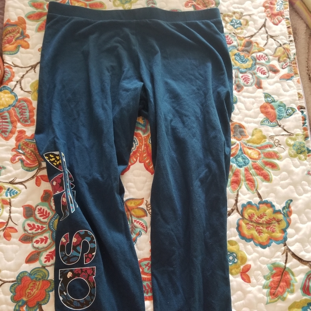 Blue Adidas Leggings